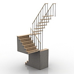 3D Stair preview