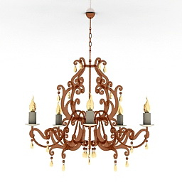 3D Chandelier preview