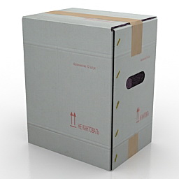 carton box 3D Model Preview #ea0f4cf1
