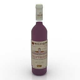 bottle of crimean port 3D Model Preview #3f5a3bad
