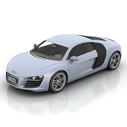 car audi r8 2006 3D Model Preview #3bd59385