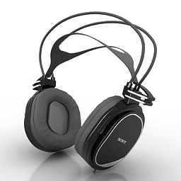 headphones sony xd-400 3D Model Preview #28803c6a
