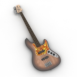 guitar fender standard j bass 3D Model Preview #ca68cb02
