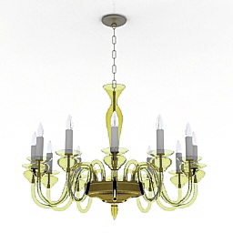 3D Chandelier preview