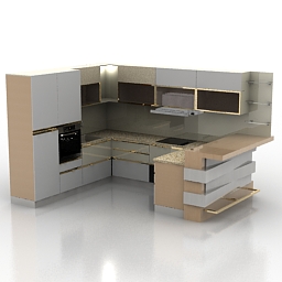 kitchen 3D Model Preview #53557bfe