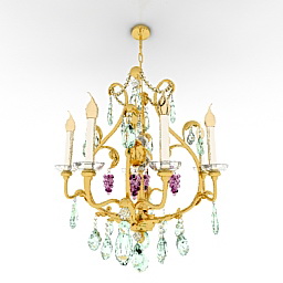 chandelier banchi 3D Model Preview #7898014e