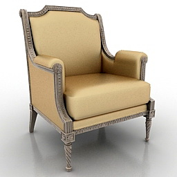 3D Armchair preview