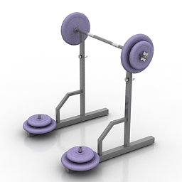 barbell 3D Model Preview #c984153b