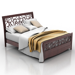 bed beta mobili malvezzi tiepolo 3D Model Preview #12bbf884