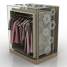 showcase for clothes 3D Model Preview #2f4d7eb6