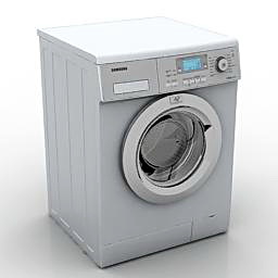 washing machine samsung wf7602s8c 3D Model Preview #7b2e2fc8