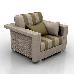 3D Armchair preview