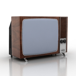tv set old 3D Model Preview #a3885106