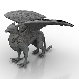 sculpture griphon 3D Model Preview #47e839be