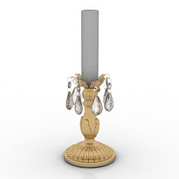 candlestick kirstie base 3D Model Preview #f88d93f5
