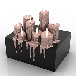 candles 3D Model Preview #35868e55