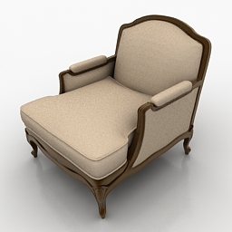 3D Armchair preview