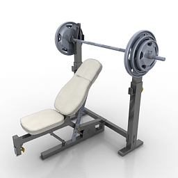 simulator olimpic bench 3D Model Preview #b824c4c2