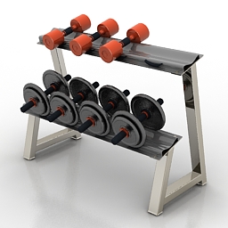 dumbbells 3D Model Preview #38b38697