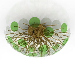 chandelier lamp international art4036m 3D Model Preview #f0c12b11