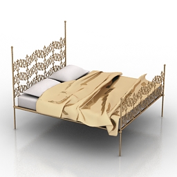 "Bed bedside table forging" - Interior Collection preview