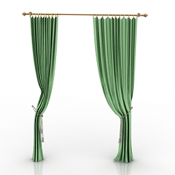 curtain 3D Model Preview #fff89655