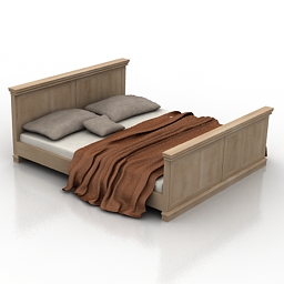 "Bed ELOZ 160 bedside table EKOM 1S" - Interior Collection preview