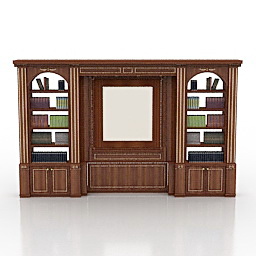 3D Bookcase preview