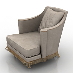 3D Armchair preview