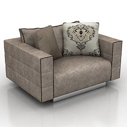 3D Armchair preview