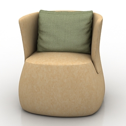 3D Armchair preview