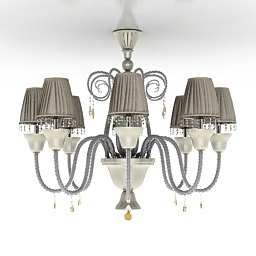 chandelier baby white charmante 3D Model Preview #f51a28b4