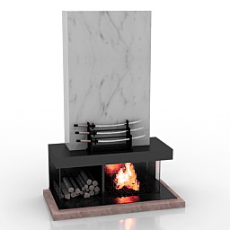fireplace 3D Model Preview #a9bb0db2
