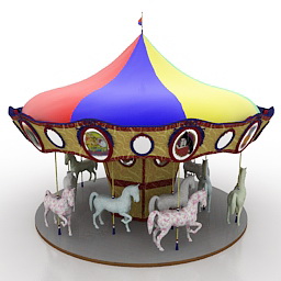 carrousel clasico 3D Model Preview #7dd77193