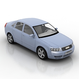 car audi a4 3D Model Preview #f6a10145
