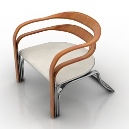 3D Armchair preview