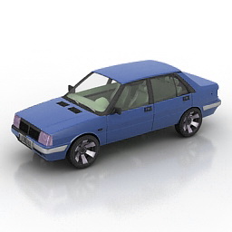 car 1982 lancia prisma 1600 3D Model Preview #3d44173d