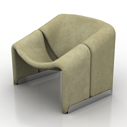 3D Armchair preview