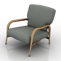 3D Armchair preview