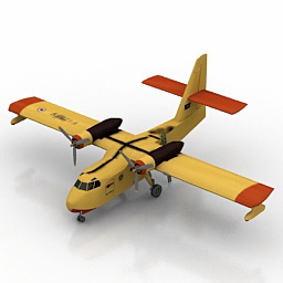 airplane candair 3D Model Preview #cd2e1a46