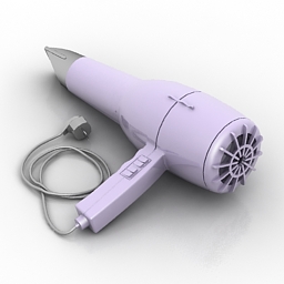 3D Hairdryer preview