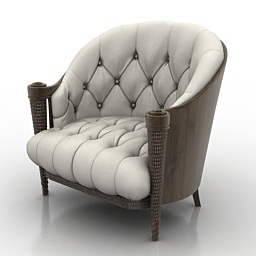 3D Armchair preview