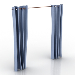 curtain 3D Model Preview #bef74452