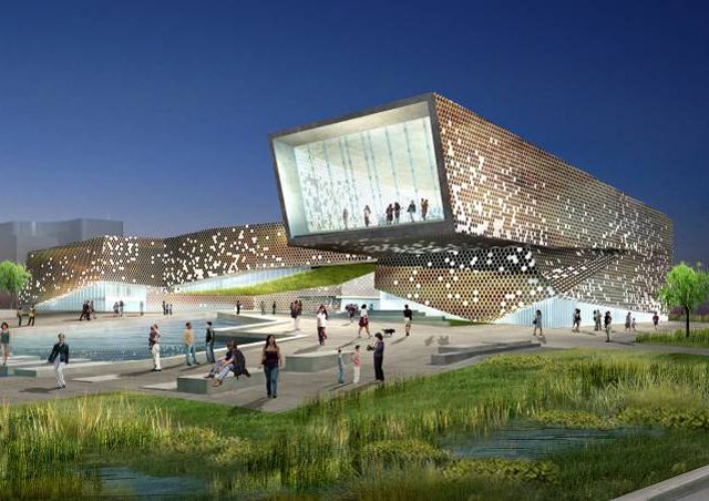 Civic Exhibition and Activity Center, Korla, China
