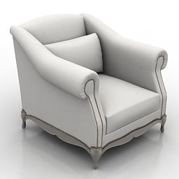 armchair moliere 3D Model Preview #32cb5a64