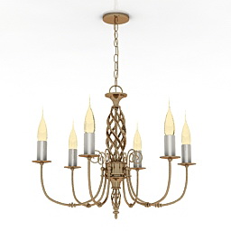 3D Chandelier preview