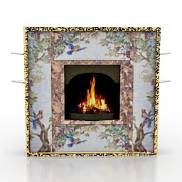 fireplace sagittarius 3D Model Preview #416132d0