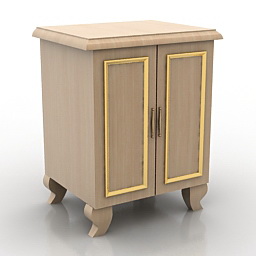 3D Bedside table preview