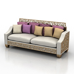 sofa art deco 3D Model Preview #a2173830