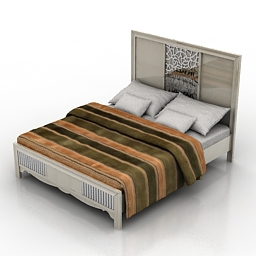 bed flexform mood caress 3D Model Preview #c57890bf